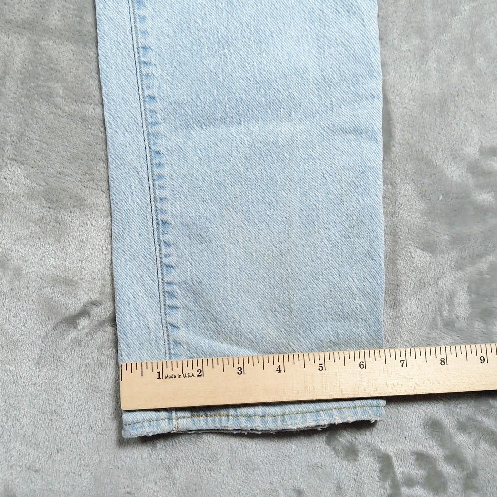 Levis 511 Premium Jeans Mens 30x30.5 Light Wash Slim Denim Cotton Distressed - Picture 12 of 16